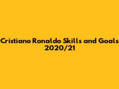 Cristiano Ronaldo Skills and Goals 2020/21