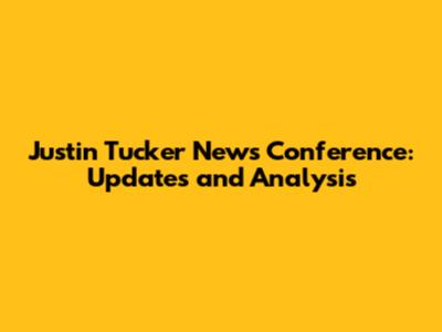 Justin Tucker News Conference: Updates and Analysis
