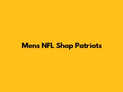 Men's NFL Shop Patriots
