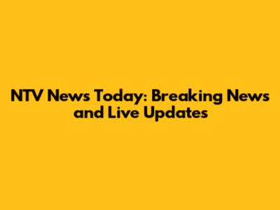 NTV News Today: Breaking News and Live Updates