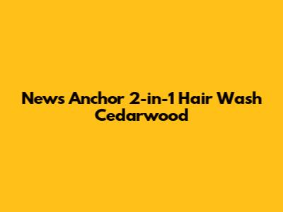 News Anchor 2-in-1 Hair Wash Cedarwood