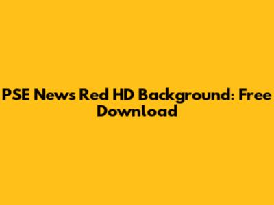 PSE News Red HD Background: Free Download