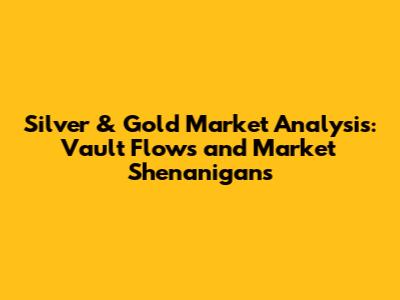 Silver & Gold Market Analysis: Vault Flows and Market Shenanigans