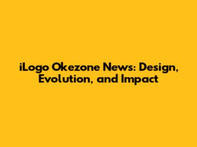 iLogo Okezone News: Design, Evolution, and Impact