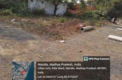 988 sqft Plot for Sale in Kila Ward, Raj Rajeshwari Ward, Mandla – ₹1800/sqft