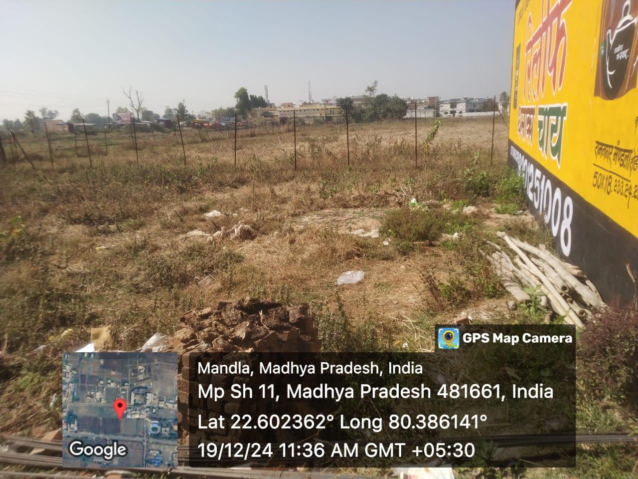 Residential Plot for Sale Near Sardar Patel College, Mandla – ₹1200/sqft