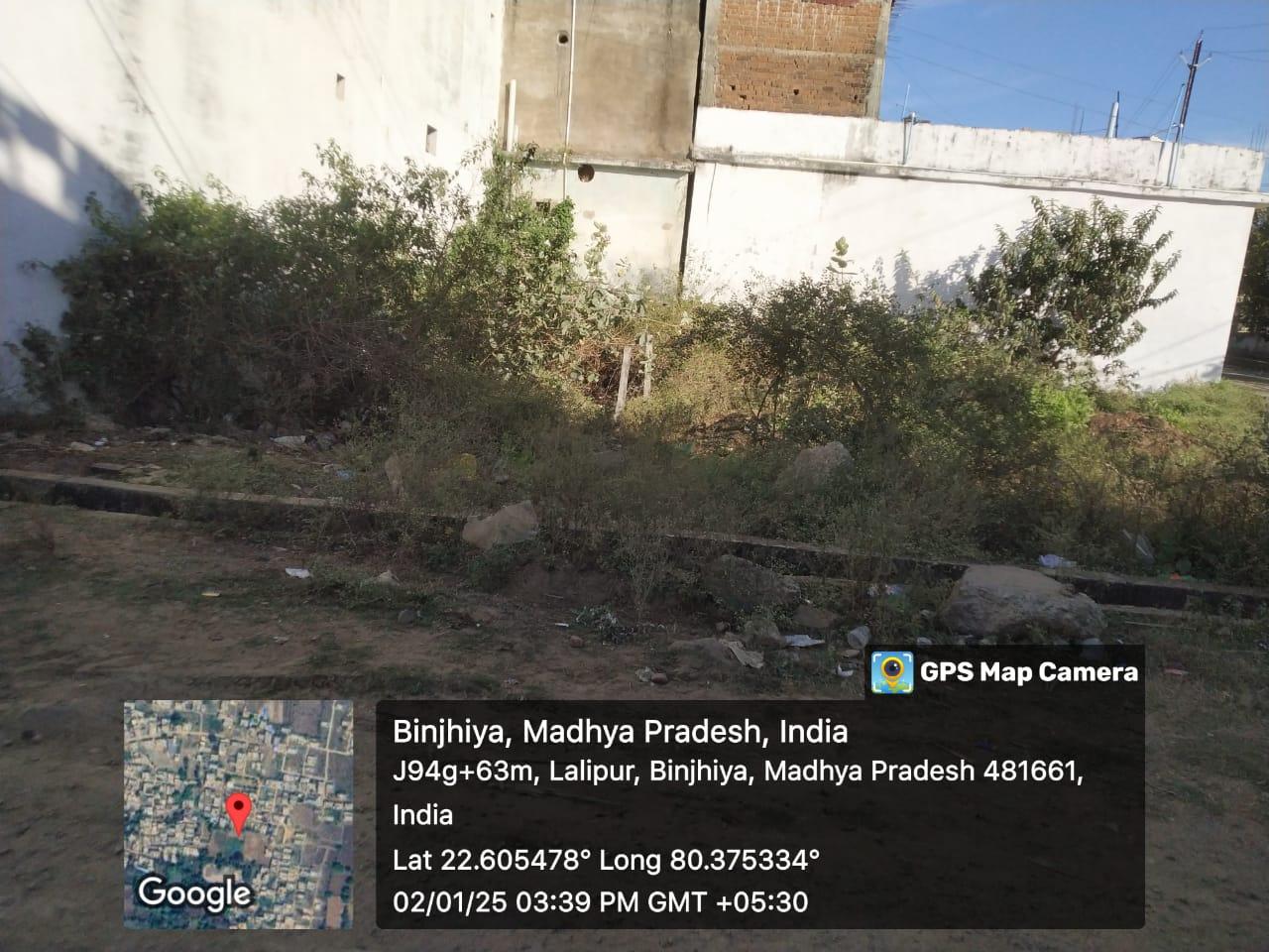 2 Plots for Sale in Binjhiya Colony, Mandla – 1500 Sqft Each at ₹1500 per Sqft, Prime Location!