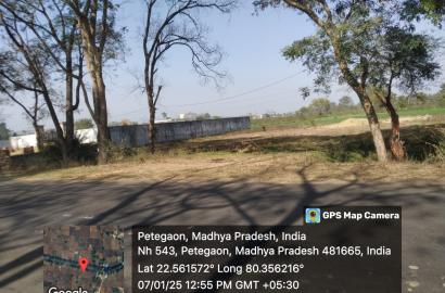 16,200 Sqft Plot for Sale Near Railway Station, Maharajpur, Mandla – Prime Location at ₹650 per Sqft!