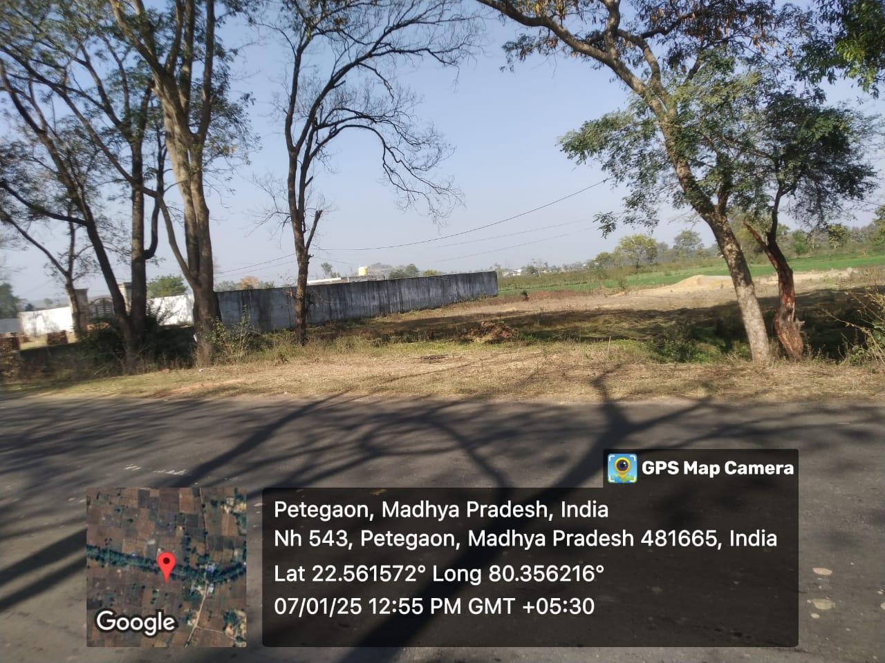 16,200 Sqft Plot for Sale Near Railway Station, Maharajpur, Mandla – Prime Location at ₹650 per Sqft!