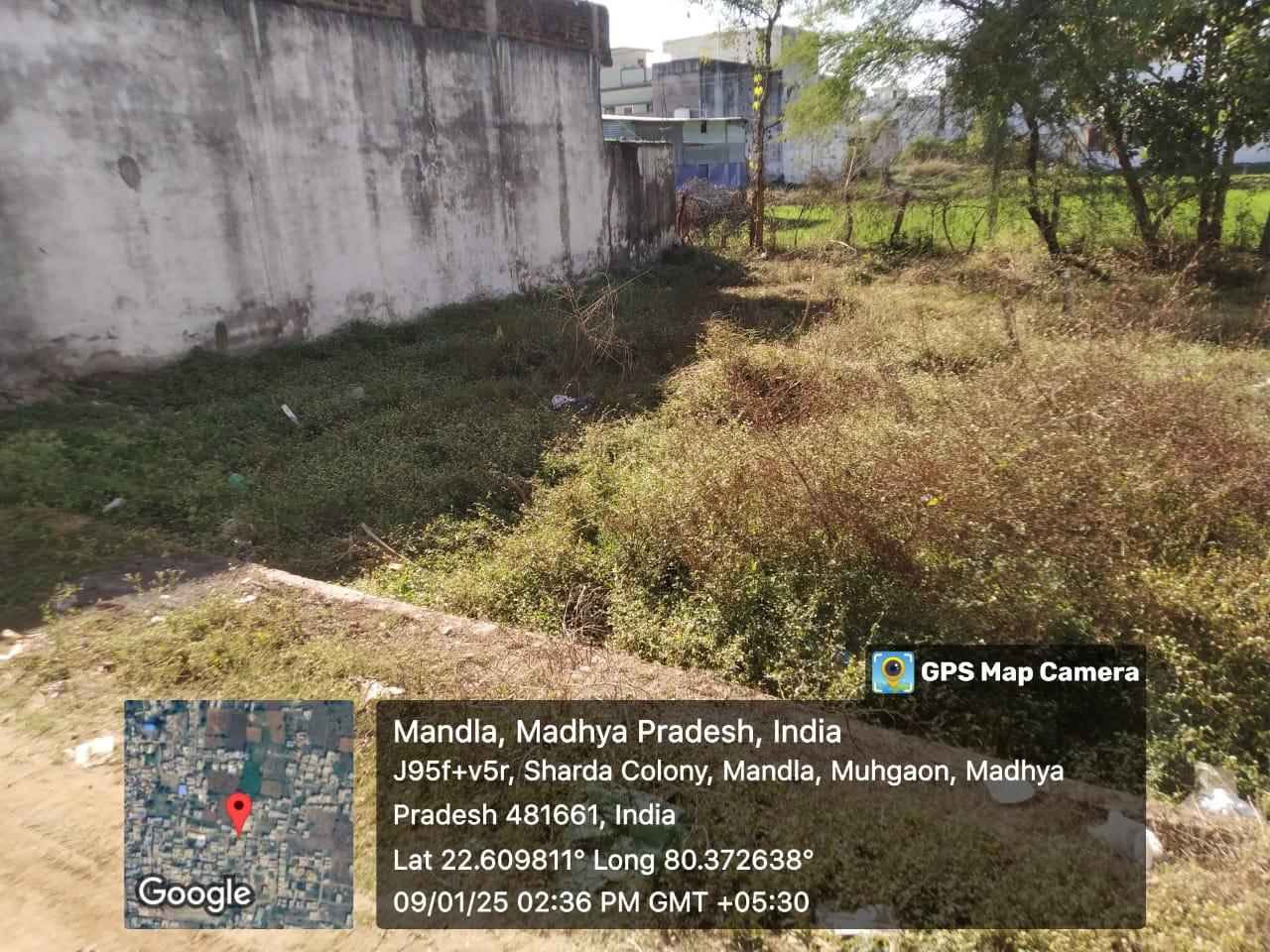 1375 Sqft Land for Sale in Sharda Colony, Mandla – Prime Location at ₹1350 per Sqft!